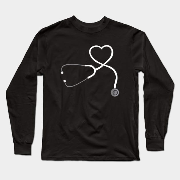 Stethoscope Heart Long Sleeve T-Shirt by DiegoCarvalho
